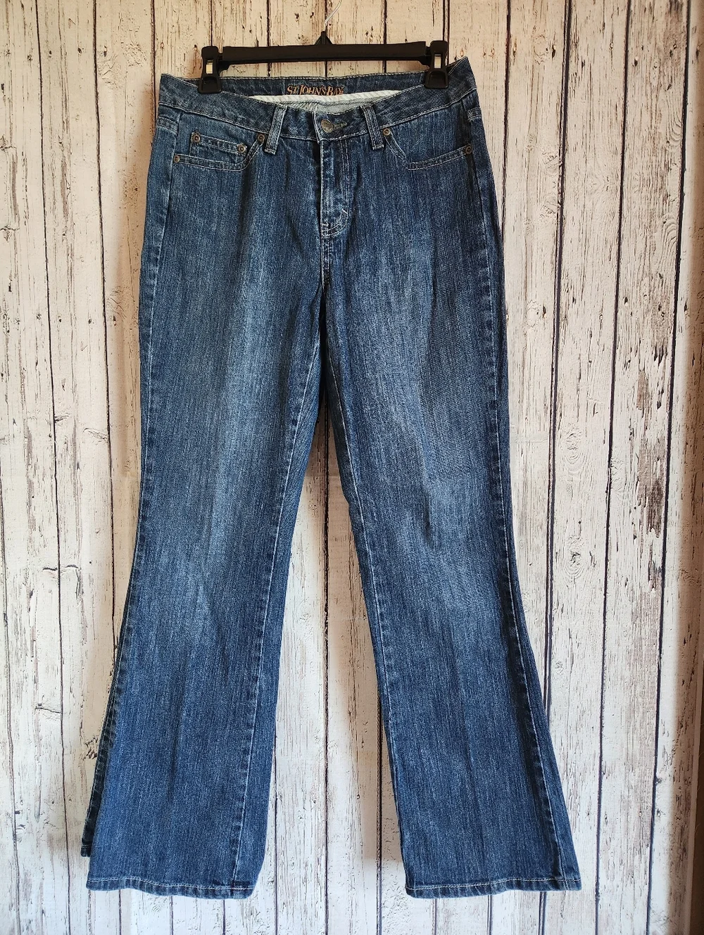 Lot of 2 St. John’s Bay Bootcut Jeans Size 6 Short Blue Denim Medium Wash